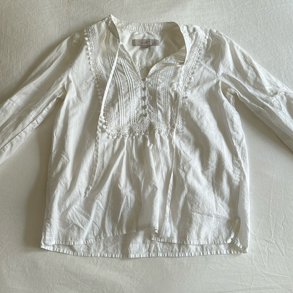 Loft frilly girly long sleeve